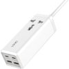 Napájecí lišta s 1 zásuvkou AC, 2x USB, 2x USB-C 65W LDNIO SC1418, EU/US, 2500 W (bílá)