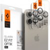 Ochranné sklo na čočky fotoaparátu SPIGEN OPTIK.TR ”EZ FIT” CAMERA PROTECTOR 2-PACK IPHONE 14 PRO / 14 PRO MAX / 15 PRO / 15 PRO MAX NATURAL TITANIUM