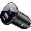 Nabíječka do auta Acefast B1 mini 38W, USB + USB-C (černá)