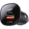 Nabíječka do auta Acefast B1 mini 38W, USB + USB-C (černá)