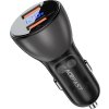Nabíjačka do auta Acefast B7, 45 W, 2x USB, s displejom (čierna)