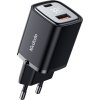 Nabíjačka McDodo CH-1701 33W s USB-C a USB-A s displejom (čierna)