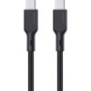 Kábel Aukey CB-KCC101 USB-C na USB-C 1m - 100W (čierny)