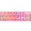 Mechanická herná klávesnica Havit KB871L RGB (ružová)