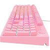 Mechanická herná klávesnica Havit KB871L RGB (ružová)