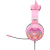 Herní sluchátka Havit GAMENOTE H2233d RGB (růžová)