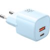 Nabíjačka GaN 33W Mcdodo CH-0154 USB-C, USB-A (modrá)