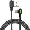 Kabel USB-C Mcdodo CA-5280 LED, 1,8 m (černý)