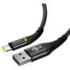 Kábel USB na USB-C Mcdodo Magnificence CA-7960 LED, 1m (čierny)