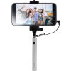 Kompaktná selfie stick FIXED Snap Mini, spúšť cez 3,5 mm jack, strieborný