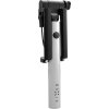 Kompaktná selfie stick FIXED Snap Mini, spúšť cez 3,5 mm jack, strieborný