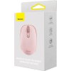 Bezdrôtová myš Baseus F01B Tri-mode 2.4G BT5.0 1600 DPI (ružová)