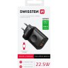 SWISSTEN síťový adaptér 1xUSB-A, 1xUSB-C a Apple Watch