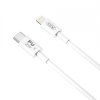 cable usb xo nb q189a pd type c usb c lightning 10m 20w white 2