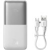 Powerbanka Baseus Bipow Pro 10000mAh, 2xUSB, USB-C, 20W (biela)