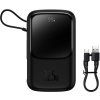 Powerbanka Baseus Qpow PRO s kabelem, 10000 mAh, 22,5 W (černá)