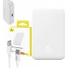 Magnetická Powerbanka MagSafe Mini Baseus 5000mAh, USB-C 20W (bílá)