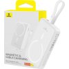 Power banka Baseus Magnetic Mini 10000mAh, USB-C 20W MagSafe pro iPhone (bílá)