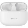 Slúchadlá Havit TW967 TWS bezdrôtové (biele)