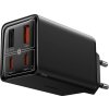 Baseus GAN6 Pro Fast Charger, 2xUSB-C + 2xUSB, 65W (čierna)