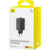 Baseus GAN6 Pro Fast Charger, 2xUSB-C + 2xUSB, 65W (čierna)