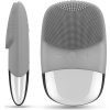 Mini silikónová elektrická sonická kefka na tvár ANLAN ALJMY04-0G (sivá)