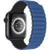 SWISSTEN ŘEMÍNEK PRO APPLE WATCH SILIKONOVÝ - MAGNETIC 38 / 40 / 41 mm MODRO/ČERNÝ