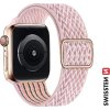 SWISSTEN ŘEMÍNEK PRO APPLE WATCH NYLONOVÝ 38 / 40 / 41 mm RŮŽOVÝ (se sponou)