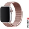SWISSTEN ŘEMÍNEK PRO APPLE WATCH NYLONOVÝ 42 / 44 / 45 / 49 mm RŮŽOVO ZLATÝ