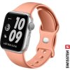 SWISSTEN ŘEMÍNEK PRO APPLE WATCH SILIKONOVÝ 42 / 44 / 45 / 49 mm ORANŽOVĚ RŮŽOVÝ