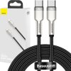 Baseus Cafule Metal Series Datový Kabel USB-C - USB-C 100W 2m Black