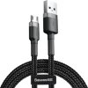 Kabel Baseus Cafule Micro USB 2,4A 0,5m (šedo-černý)