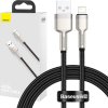 BASEUS CAFULE METAL LIGHTNING CABLE 2.4A 100CM BLACK