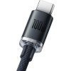 Baseus CAJY000401 Crystal Shine Series Datový Kabel USB - USB-C 100W 1,2m Black