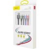 Baseus Fast USB kábel 4v1 2xUSB-C / Lightning / Micro 3,5 A 1,2 m - čierny