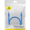 Okrúhly kábel Baseus Ethernet RJ45, Cat.6, 0,5 m (modrý)