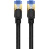 Opletený síťový kabel cat.7 Baseus Ethernet RJ45, 10Gbps, 1m (černý)