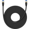 Opletený síťový kabel cat.7 Baseus Ethernet RJ45, 10Gbps, 10m (černý)