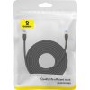 Opletený sieťový kábel cat.7 Baseus Ethernet RJ45, 10Gbps, 10m (čierny)