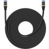 Opletený sieťový kábel cat.7 Baseus Ethernet RJ45, 10Gbps, 15m (čierny)