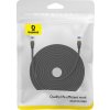 Opletený síťový kabel cat.7 Baseus Ethernet RJ45, 10Gbps, 25m (černý)