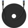 Opletený síťový kabel cat.7 Baseus Ethernet RJ45, 10Gbps, 25m (černý)