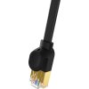 Baseus Cat 7 UTP Ethernetový kabel RJ45 plochý 0,5 m černý