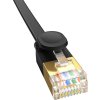 Baseus Cat 7 UTP Ethernetový kabel RJ45 plochý 0,5 m černý