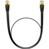 Baseus Cat 7 UTP Ethernetový kabel RJ45 plochý 0,5 m černý