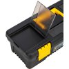 Plastový box na náradie Deli Tools EDL432412, 12'' (žltý)