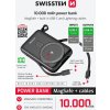 SWISSTEN POWER BANK 10000 mAh PD 20W s integrovanými káblami USB-C a Lightning (kompatibilný s MagSafe)