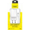 Rychlonabíječka Foneng 1x USB K300 18W + kabel USB na USB-C