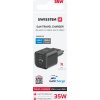 SWISSTEN SÍŤOVÝ ADAPTÉR GaN 1x USB-C 35W PD + 1x USB-A 27W QC ČERNÝ