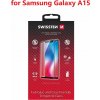 SKLO SWISSTEN FULL GLUE, COLOR FRAME, CASE FRIENDLY PRO SAMSUNG A155F GALAXY A15 / A15 5G ČERNÉ
